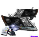 USヘッドライト 07 08 09 09 09 TOYOTA CAMRY CELE XLEプロジェクターヘッドライトランプブラックW / 10K HID FOR 07 08 09 TOYOTA CAMRY CE LE SE XLE PROJECTOR HEADLIGHT LAMP BLACK W/10K HID