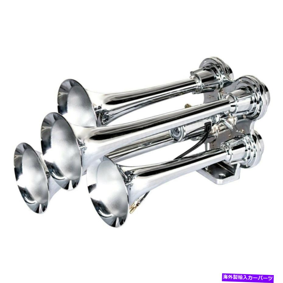 horns ユナイテッドパシフィック46155コンテストシリーズ4トランペットクロームミニトレインホーン United Pacific 46155 Competition Series 4 Trumpet Chrome Mini Train Horn