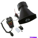 horns 100W 7トーンカーアラーム警察火災シレンホーンメガホンPAスピーカーMICシステムキット 100W 7 Tone Car Alarm Police Fire Siren Horn Megaphone PA Speaker MIC System Kit(2)