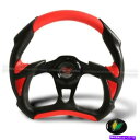 horns ユニバーサルバトル320mmブラックレッドPVCレザー6ホールステアリングホイールホーンボタン Universal Battle 320MM Black Red PVC Leather 6 Hole Steering Wheel Horn Button