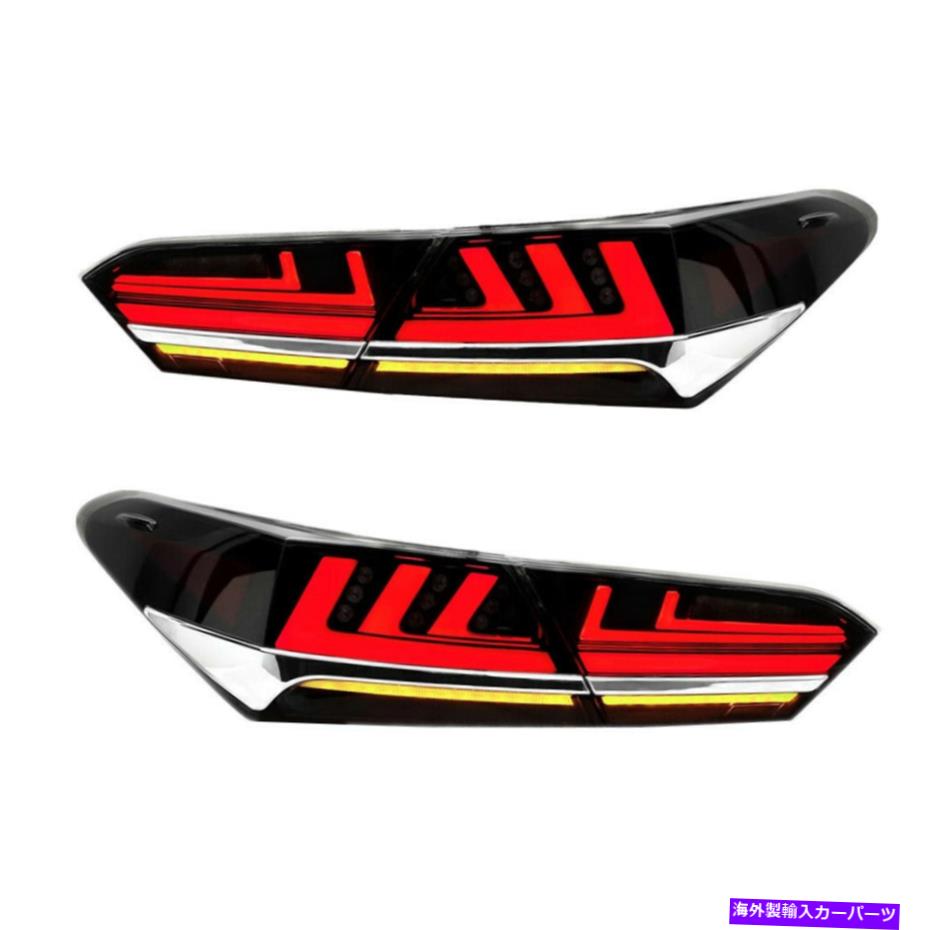 USテールライト 2019年2019年2019年2019年2019年トヨタカムリ後部ランプアセンブリ Pair Smoked LED Tail Lights For 2018 2019 2020 Toyota Camry Rear Lamps Assembly
