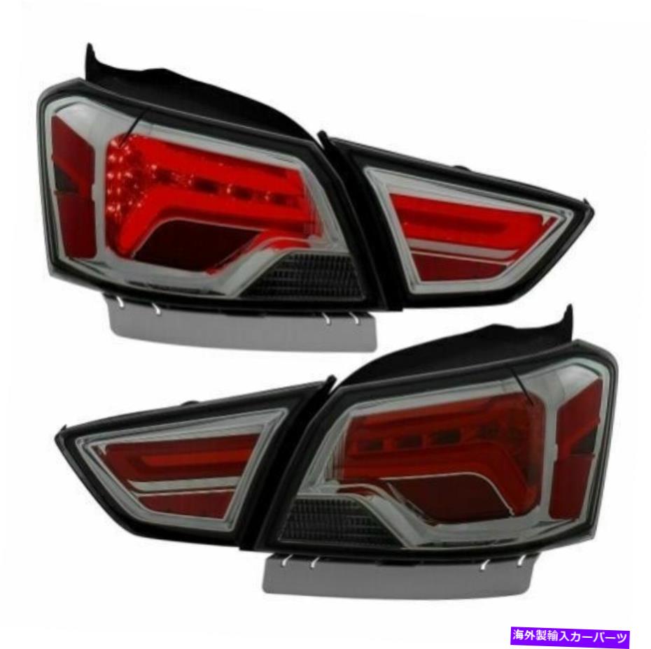 USテールライト Anzo 321345テールライトアセンブリLEDスモークレンズ2pcは2014-2018シボレーインパラ Anzo 321345 Tail Light Assembly LED Smoke Lens 2pc For 2014-2018 Chevy Impala