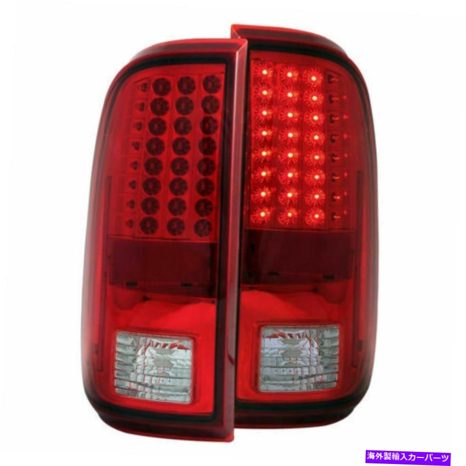 USテールライト Anzo 311050赤いクリアLEDテールライトフィット08-16 FORD F-250 / F-350 / F-450 / F-550 Anzo 311050 Red Clear Led Tail Lights fit for 08-16 Ford F-250/F-350/F-450/F-550