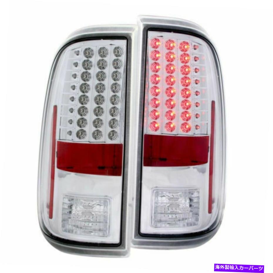 USテールライト Anzo 311128 Chrome LEDのテールライトフィット08-16 Ford F-250/350/450/550 SuperDuty Anzo 311128 Chrome Led Tail Light fit for 08-16 Ford F-250/350/450/550 Superduty
