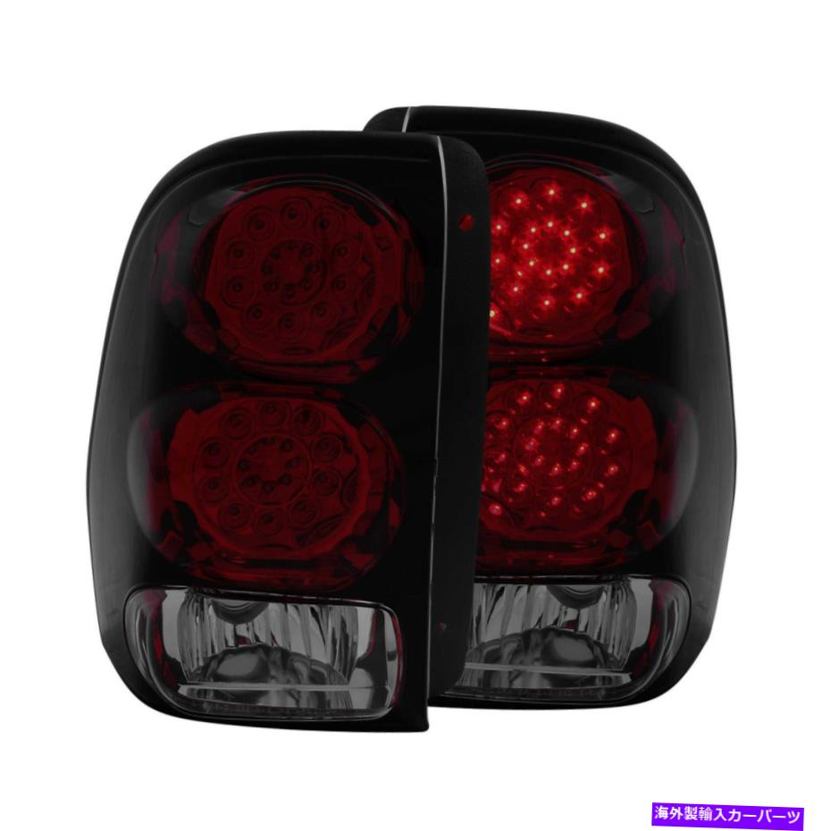 USテールライト Anzo 321225 02-09のための2つの赤い煙のレンズのテールライトのペア Anzo 321225 Pair of 2 Red Smoke Lens Tail Lights for 02-09 Chevrolet Trailblazer