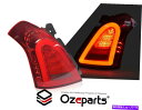 USテールライト スズキSwift Hatch EZC21 RS415 2005年?2010のためのフルLED赤いストライプテールライト FULL LED RED Stripe Tail Lights For Suzuki Swift Hatch EZC21 RS415 2005~2010