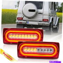 USテールライト 99-18メルセデスW463 Gクラス2Xの赤レンズLEDテールライト信号の動的ターン信号 Red Lens LED Tail Light Dynamic Turn Signal for 99-18 Mercedes W463 G-Class 2X