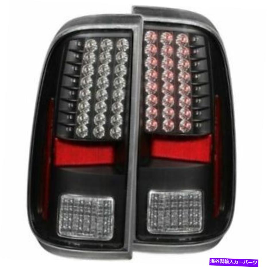 USテールライト Anzo 311127 LEDテールライトブラッククリア2008-2014 F-250スーパーデューティ ANZO 311127 LED TAIL LIGHTS BLACK CLEAR 2008-2014 F-250 Super Duty