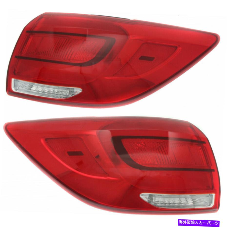 USテールライト フィット2014-2016 Kia Sportageテールライトペアサイドドットタイプ - Fits 2014-2016 Kia Sportage Tail Light Pair Side DOT Type -