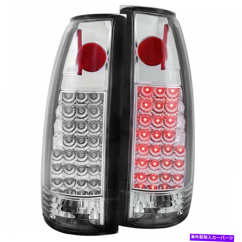 USテールライト Chevy K2500 1988-1998テールライトLED ChromeのためのAnzo ANZO For Chevy K2500 1988-1998 Tail Lights LED Chrome