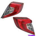 USe[Cg tBbg2016-2018z_VrbNe[CgAZuyAhCo[Əȑ Fits 2016-2018 Honda Civic Tail Light Assembly Pair Driver and Passenger Side