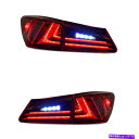 USテールライト Lexus 2006-2012のLEDカーライトIS250 ISFテールライトレッドレンズIペア LED Car Lights For Lex...