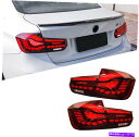 USテールライト LEDテールライトBMW 3シリーズF30 F80 2012-2018レッドOLED GTSスタイル4ピースリア LED Tail Lights For BMW 3 Series F30 F80 2012-2018 Red OLED GTS Style 4PCS Rear