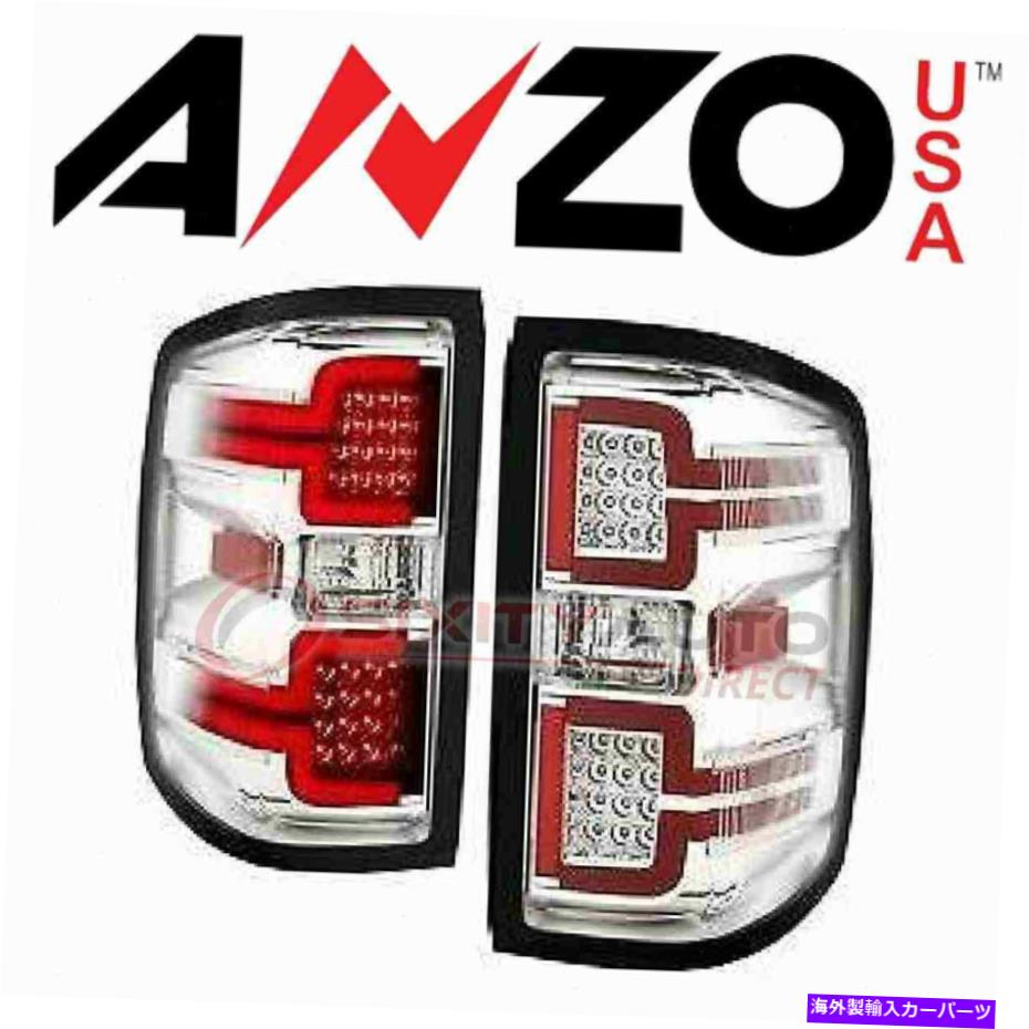 USテールライト Anzousa Taill Light 2014-2018 Chevrolet Silverado 2500 - 電気DE AnzoUSA Tail Light Set for 2014-2018 Chevrolet Silverado 2500 - Electrical de