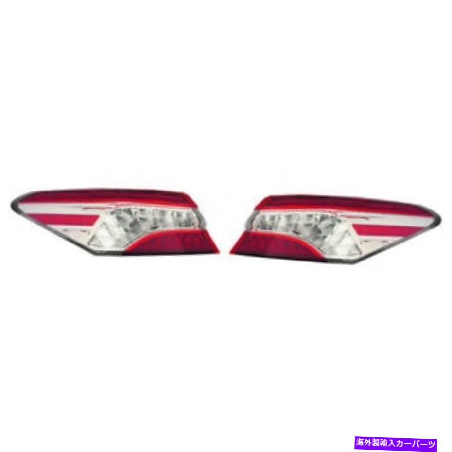 USテールライト トヨタカムリテールライト2018 2019ペアLHとRh側アウターXLEモデルカーパ For Toyota Camry Tail Light 2018 2019 Pair LH and RH Side Outer XLE Model CAPA