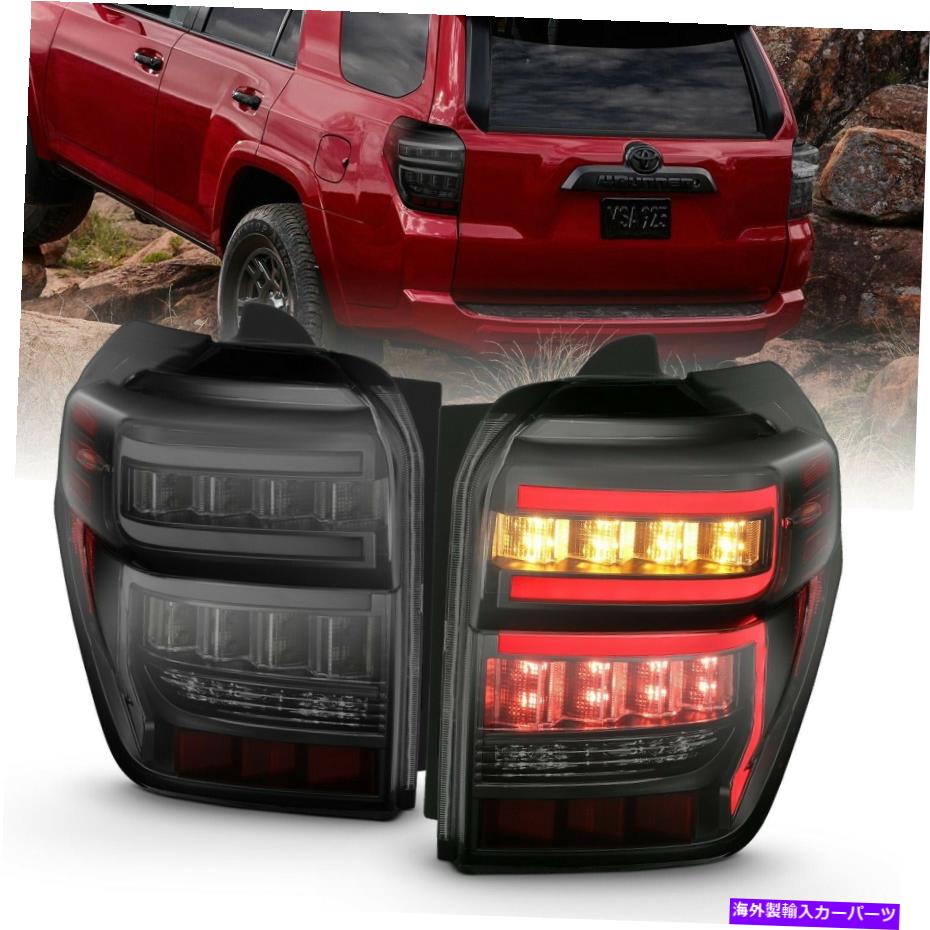 USテールライト Anzo 311312黒潮LED Taillights w /逐次2014-2021 4 Runner Anzo 311312 Black Smoke LED Taillights w/ Sequential for 2014-2021 4Runner