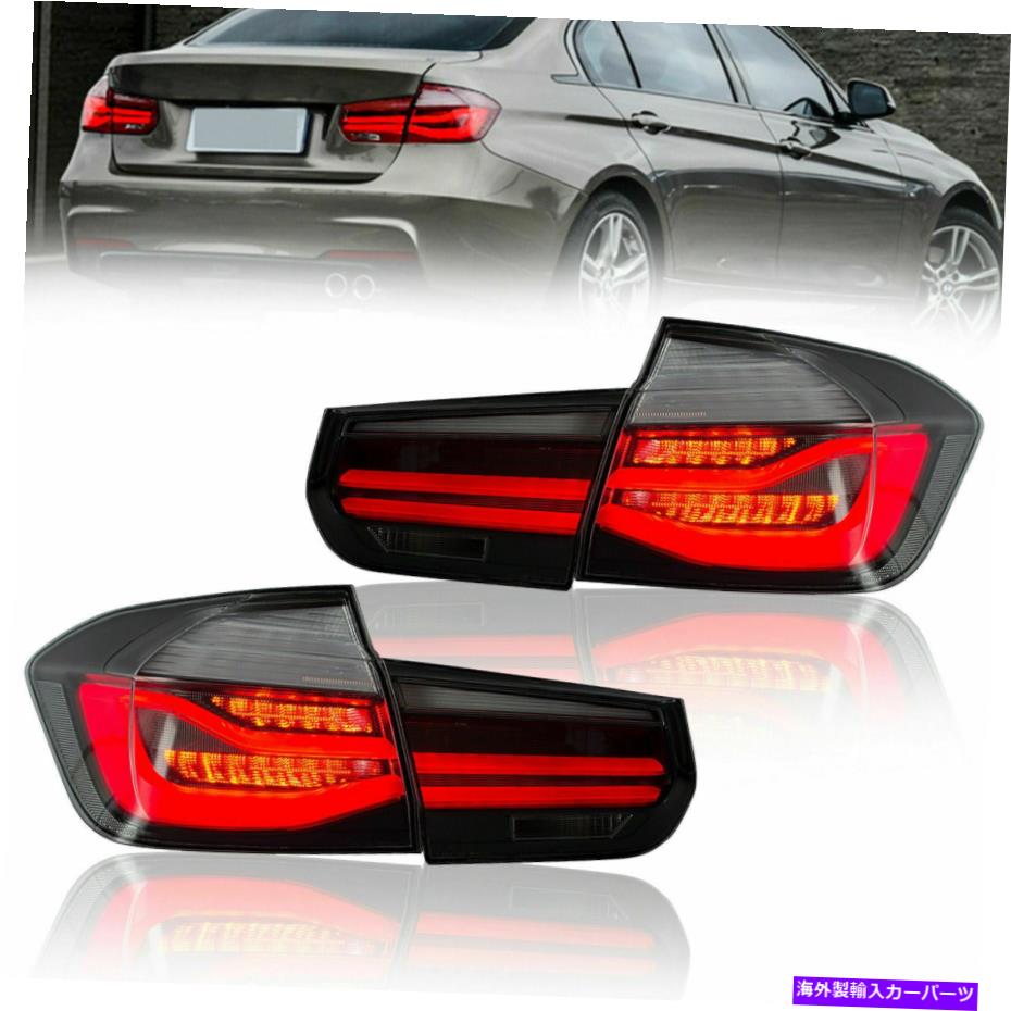 USơ饤 BMW 3꡼F30 12-15 63217313039ѥڥLEDꥢơ饤ȥ֥åꥢ Pair LED Rear Tail Light Black Clear Lens For BMW 3 Series F30 12-15 63217313039