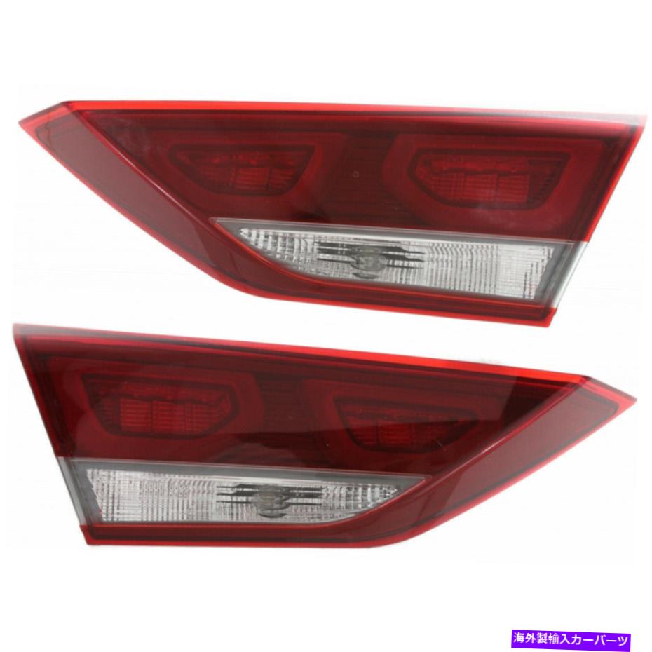USテールライト 2017年2018 Hyundai Elantraペアの後部インナーテールライトHY2802137 For 2017 2018 Hyundai Elantra Pair Rear Inner Tail Light HY2802137