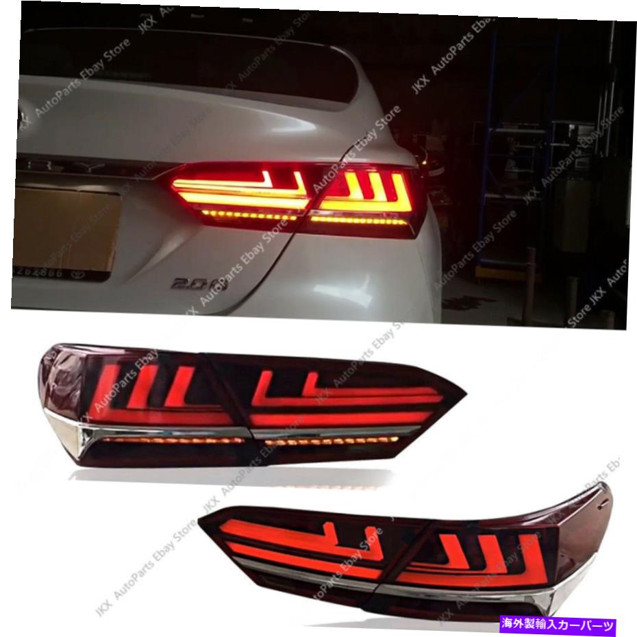 USテールライト TAYOTA CAMRY 2018 2020 LEDテールライトブレーキターンシグナルランプキットアセンブリ For Toayota Camry 2018 2020 LED Tail Lights Brake Turn signal Lamps Kit Assembly
