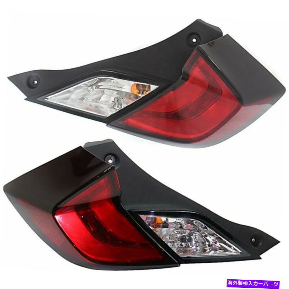 USơ饤 2016-2018 Honda Civic Coupeơ饤ȥڥHO2800191 For 2016-2018 Honda Civic Coupe Outer Tail Light Pair HO2800191