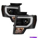 USテールライト Spyder 5086204 Projectorヘッドライトブラック2009-2014 Ford F-150 New Spyder 5086204 Projector Headlights Black For 2009-2014 Ford F-150 NEW