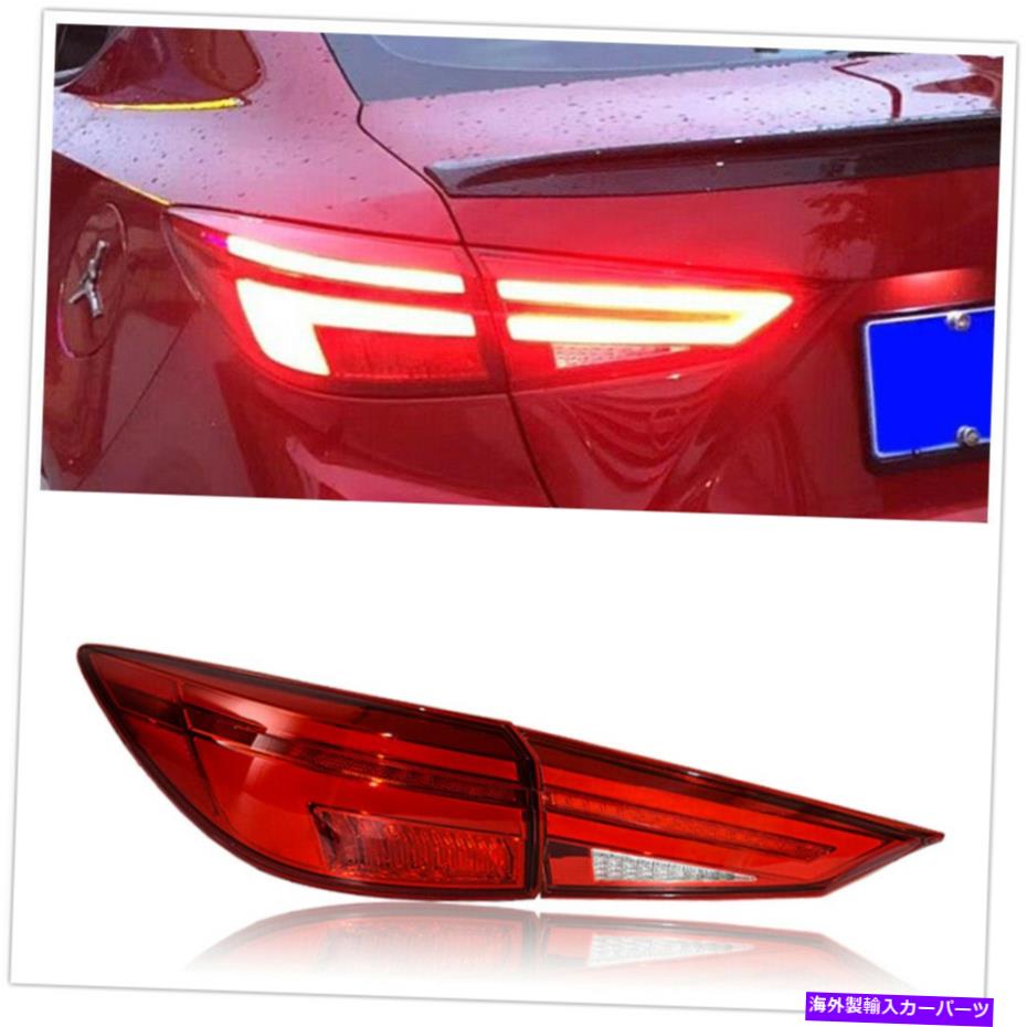 USテールライト 2014年2015年2015年2016年 - 2018年マツダ3 Axela LED Taillightsリアテールアセンブリ1セット For 2014 2015 2016-2018 Mazda 3 Axela LED Taillights Rear Tail Assembly 1 Set