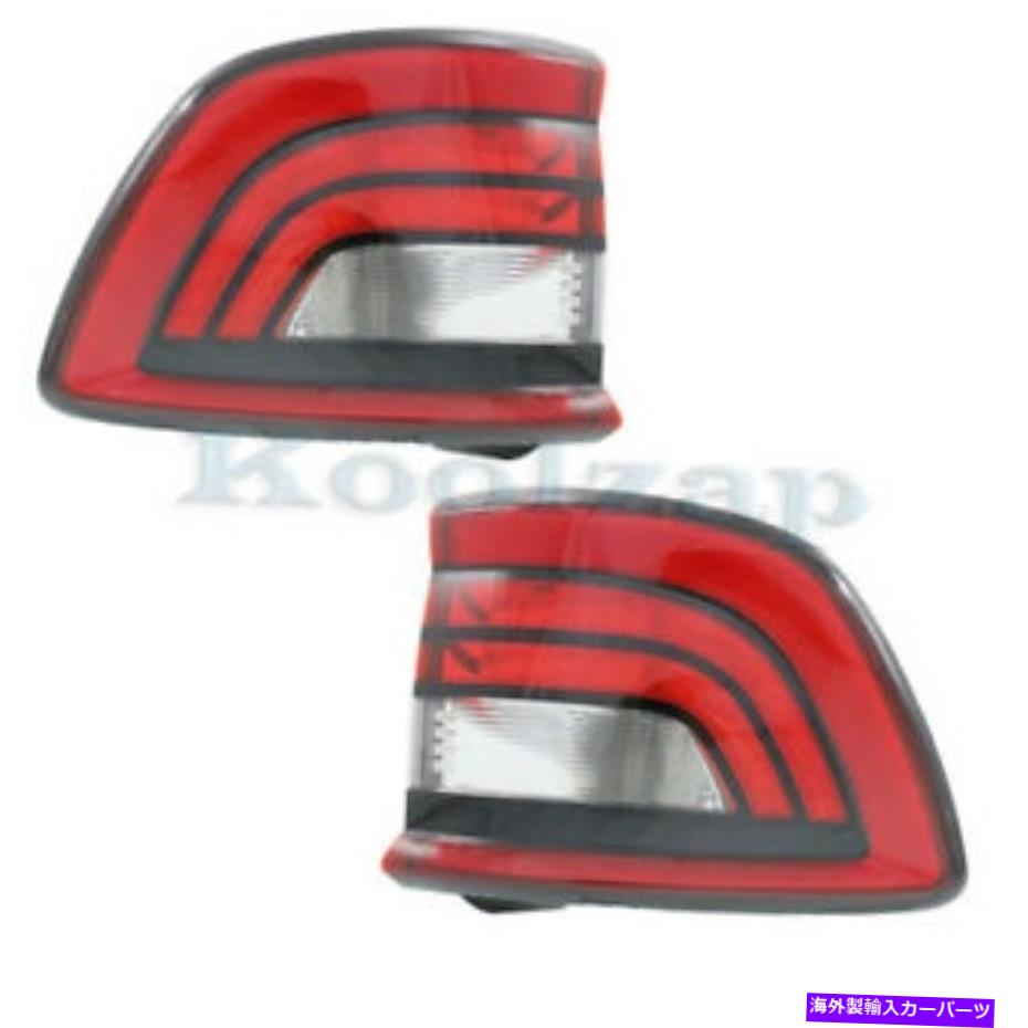 USテールライト 14-19 DURANGO外側Taillight TaillampリアブレーキライトランプW /電球セットペア 14-19 Durango Outer Taillight Taillamp Rear Brake Light Lamp w/Bulb Set Pair