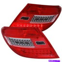 USテールライト 2008-2010 Mercedes Benz CクラスW204のためのAnzo LEDのテールライト赤/クリア ANZO LED Taillights Red/Clear For 2008-2010 MERCEDES BENZ C CLASS W204