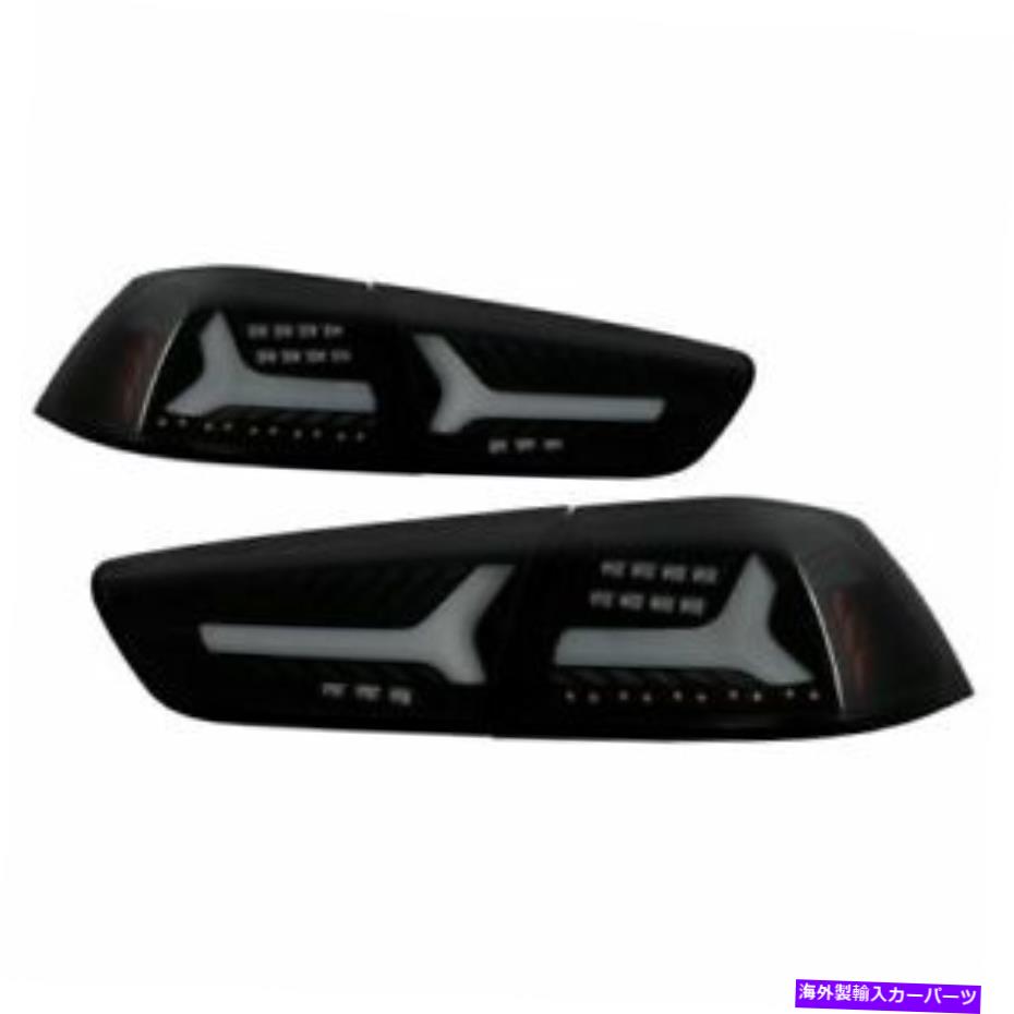 USテールライト Spyder 5088147 LEDテールライトブラックスモーク08-14ランサー/ Evolution x v 2 New Spyder 5088147 LED Tail Lights Black Smoke For 08-14 Lancer/Evolution X V 2 NEW