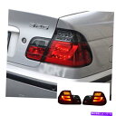 USテールライト BMW E46 2001-2004のためのLEDテールライト順次シグナルスモーク/レッドリセットOEM LED Tail Lights For BMW e46 2001-2004 Sequential Signal Smoke/Red Replace OEM