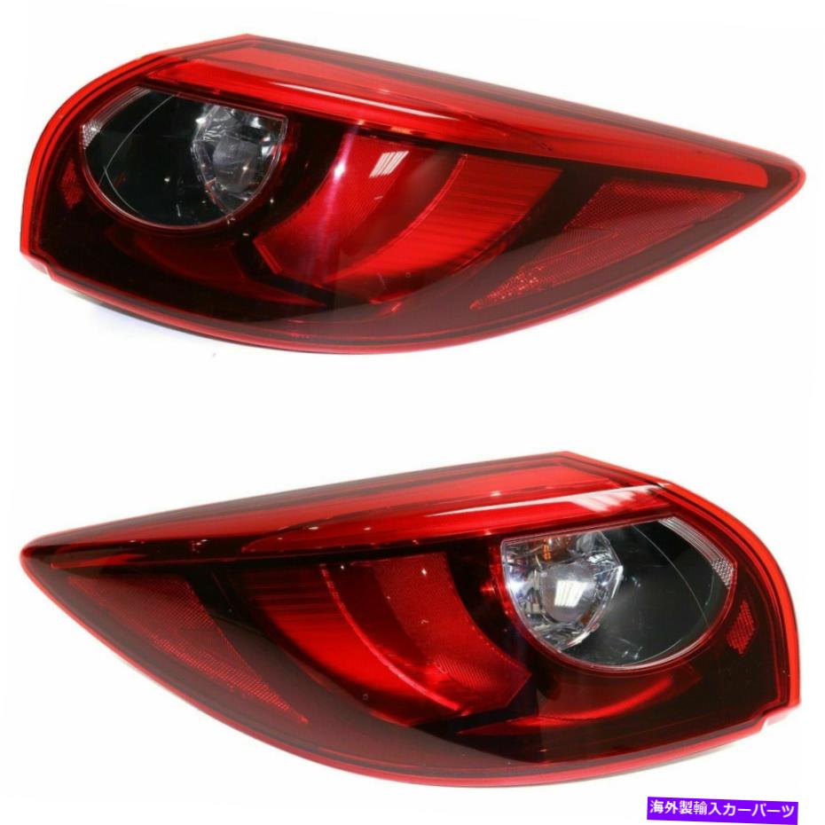 USテールライト 2テールライトアセンブリのドライバと助手席側の外側のセットMazda CX-5 Driver And Passenger Side Outer Set Of 2 Tail Light Assembly Fits Mazda CX-5