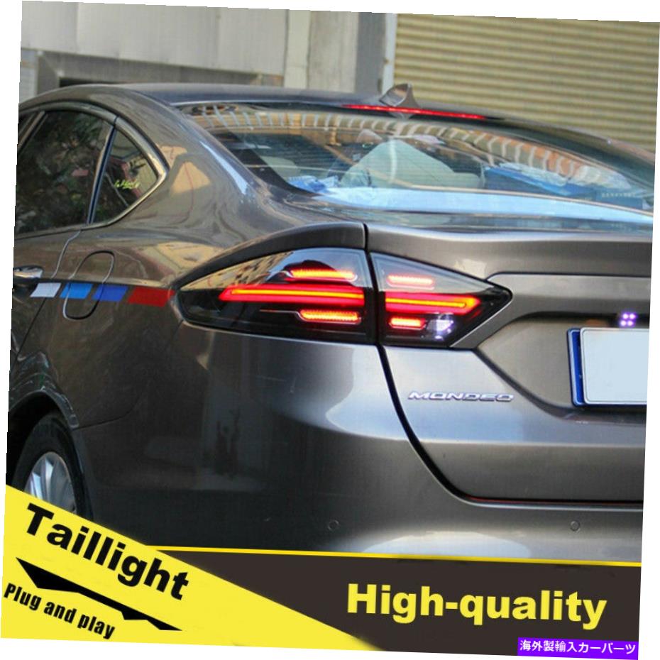 USテールライト 13-16フォードフュージョンブラック1セット用のLEDターン信号Taillightアセンブリ。 13-16 LED turn signal taillights assembly for Ford fusion black one set.