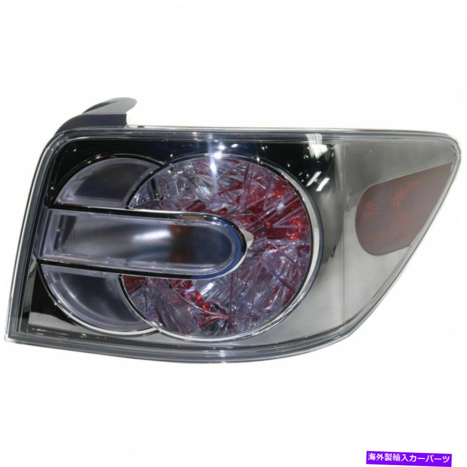 USテールライト 2010-2012マツダCX-7用ハロゲンテールライトCX-7右クリア/レッドレンズW /電球CAPA Halogen Tail Light For 2010-2012 Mazda CX-7 Right Clear/Red Lens w/ Bulbs CAPA