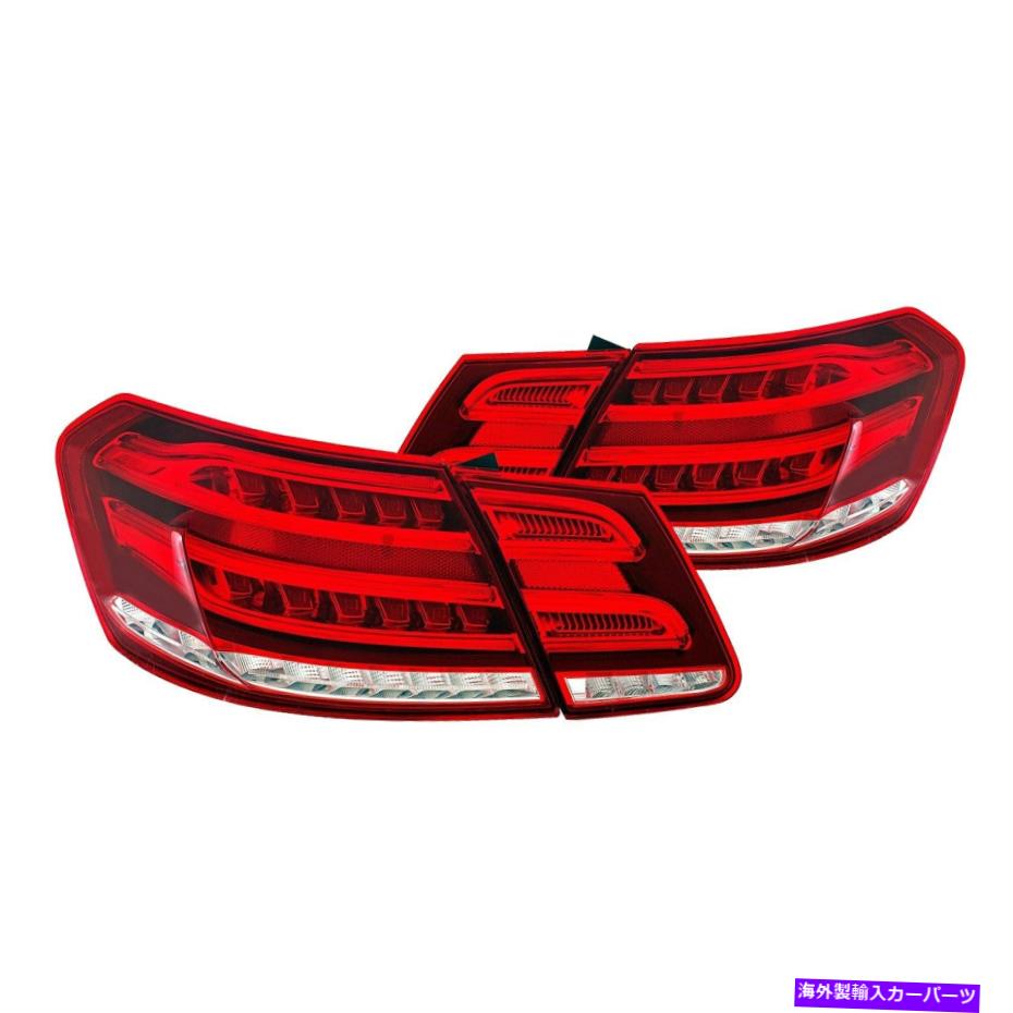 USテールライト メルセデスベンツE63 AMG 2010-2013 CGクローム/赤い繊維光学LEDテールライト For Mercedes-Benz E63 AMG 2010-2013 CG Chrome/Red Fiber Optic LED Tail Lights