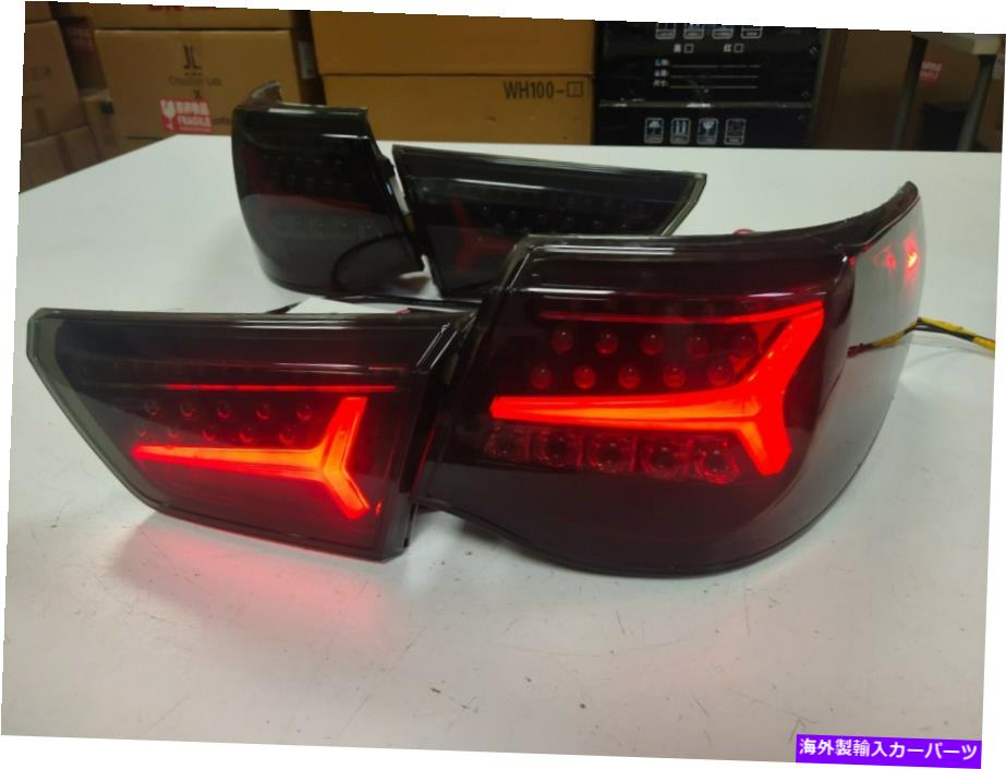 USテールライト 煙黒LEDリアライトマークXレイズLEDストリップTaillights 2010-2012年 Smoke black LED rear lights for Mark X Reiz LED strip taillights 2010-2012 year