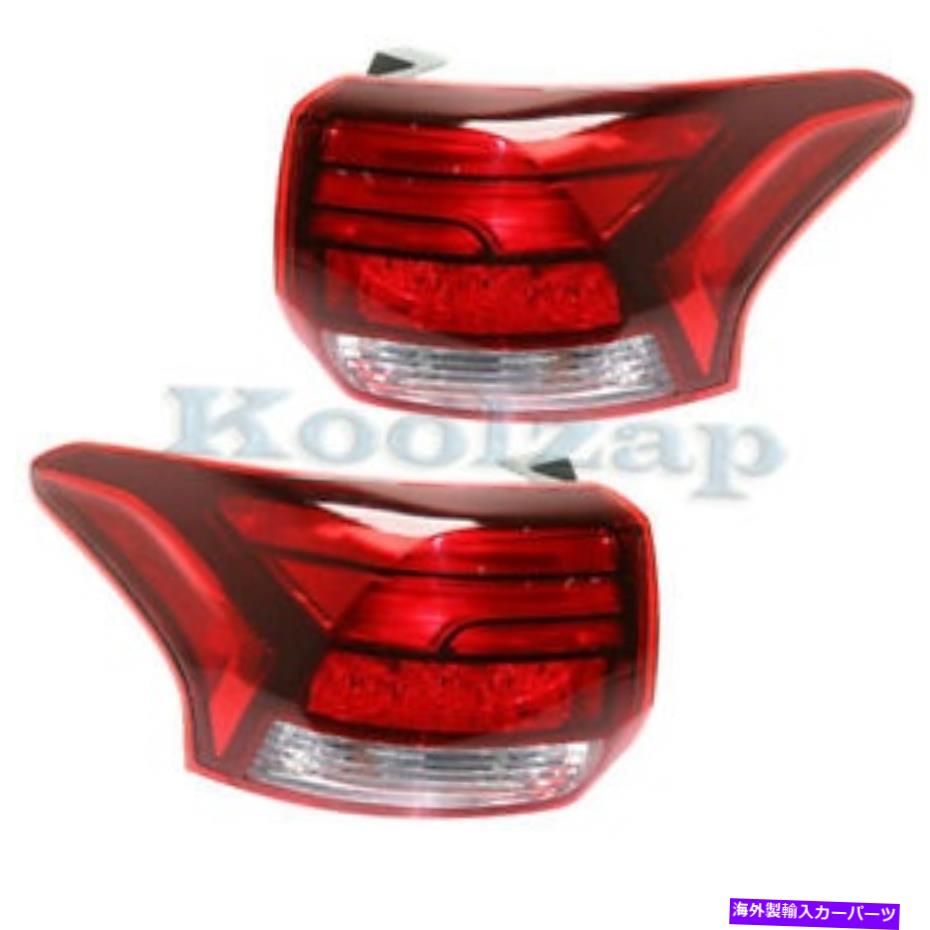 USテールライト 16-18 OUTLANDERアウターTaillight TaillampリアブレーキライトランプW /電球セットペア 16-18 Outlander Outer Taillight Taillamp Rear Brake Light Lamp w/Bulb Set Pair