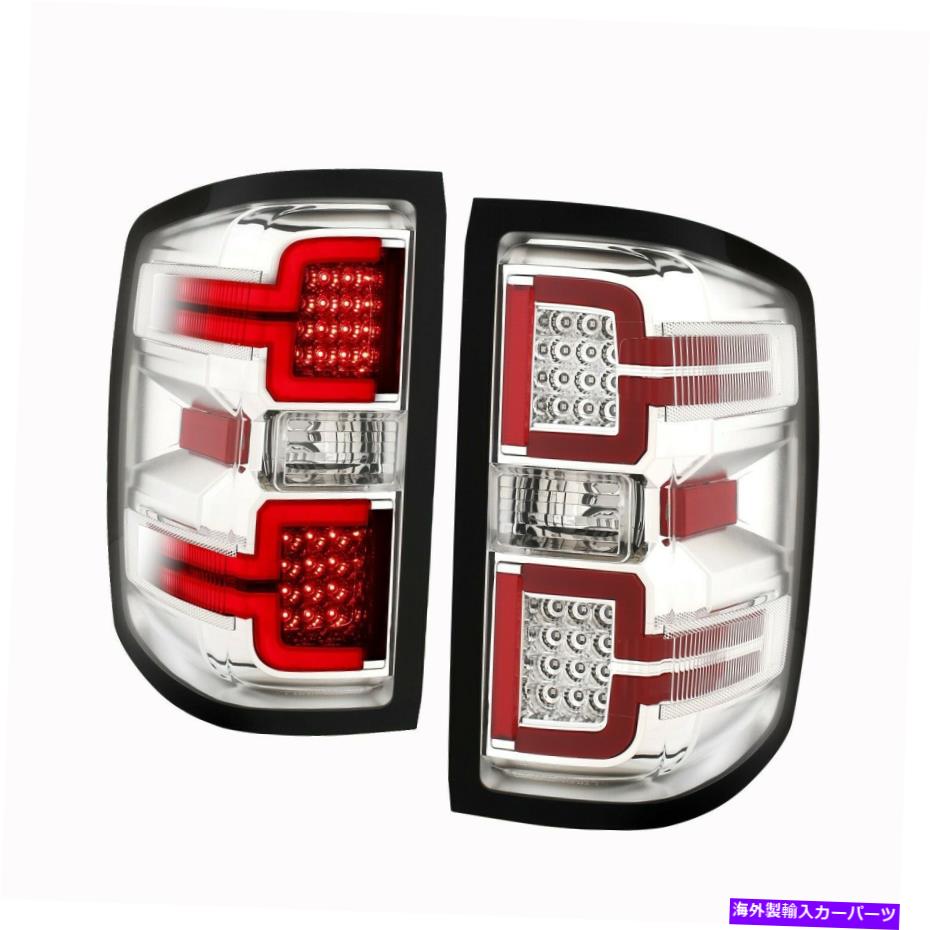 USテールライト Anzo 311291 LED Taillights Chromeハウジングは2014-2018 Chevy Silverado 1500 Anzo 311291 LED Taillights Chrome Housing For 2014-2018 Chevy Silverado 1500