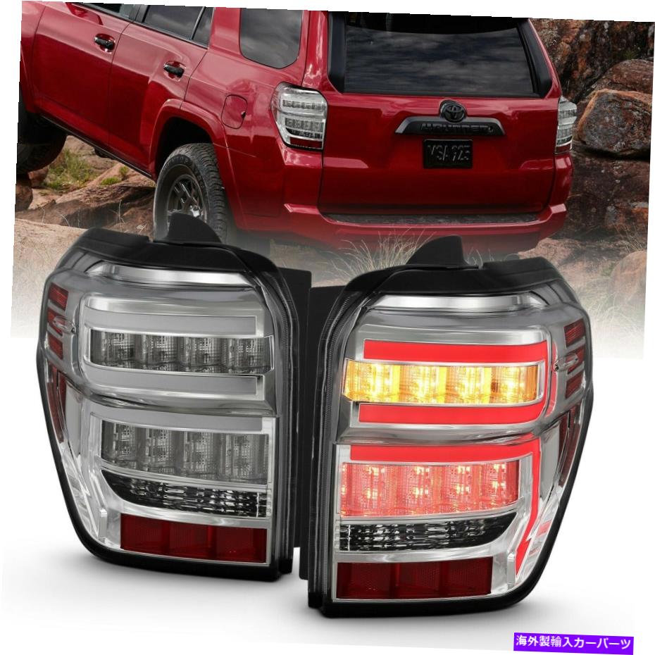 USテールライト ANZO 311313 CHROME LED TAILLIGHTS W / 2014-2021 4 4Runner Anzo 311313 Chrome LED Taillights w/ Sequential Signal for 2014-2021 4Runner