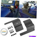 Cピラーバー 18~19ジープ・ルランラーJLのためのペアメタルローリーAピラーLEDライトバーマウントブラケット Pair Metal Lower A-Pillar LED Light Bar Mount Bracket for 18-19 Jeep Wrangler JL(2)