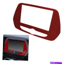 内装パーツ 赤い炭素繊維のナビゲーションパネルのカバートリムの装飾フィットChevrolet Camaro Red Carbon Fiber Navigatio...