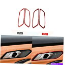 内装パーツ BMW 3シリーズG20 2019-2020のための赤い炭素繊維の室内ドアのハンドルのカバーのトリム Red Carbon Fiber Interi...