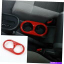 内装パーツ Jeep Wrangler JK 2007-17 MのためのABS赤い車の内側の後部水のカップホルダートリムフィット ABS Red Car Inn...