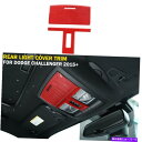 内装パーツ Dodge Challenger 2015+のための赤い炭素繊維の内部読書ライトランプのトリムカバー Red Carbon Fiber Inner ...