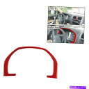 内装パーツ ホンダCR-V CRV 2007-2011のための赤い炭素繊維コンソールフレームステッカーカバー Red Carbon Fiber Console ...