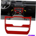 内装パーツ 2018 Jeep Wrangler JLのための赤い車の窓制御スイッチパネルの装飾カバーのトリム Red Car Window Control S...