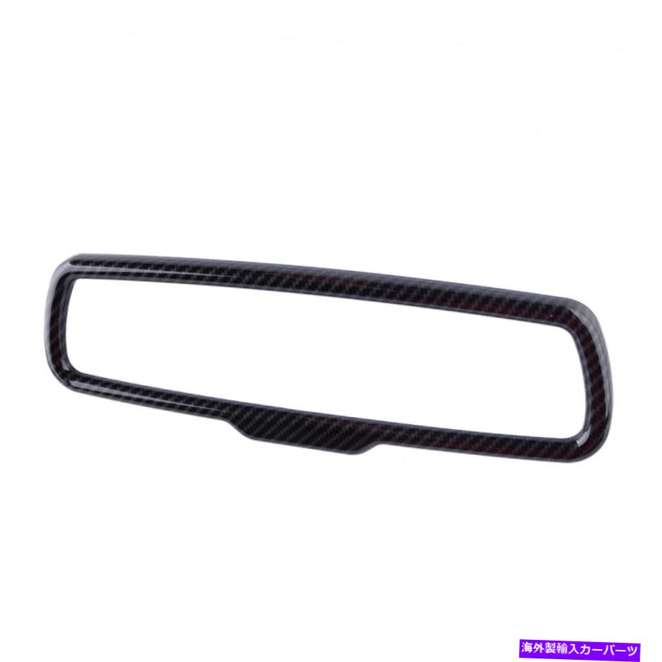 内装パーツ Dodge Challenger 2015-20ブラックのためのバックミラーカバートリムリングフレームフィット Rearview Mirror Cover Trim Ring Frame Fit for Dodge Challenger 2015-20 Black New