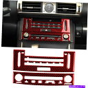 内装パーツ レクサスの赤いカーボンファイバーセンターCDコンソールカバートリムIS250 2014-18 Red Carbon Fiber Center CD ...