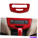 内装パーツ 日産ローグ2014-20のための赤い炭素繊維コンソールACスイッチのコントロールパネルのトリム Red Carbon Fiber Console A...