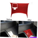 内装パーツ 日産350Z 2003-2009のための赤い炭素繊維センター制御装飾トリムカバー Red Carbon Fiber Center Control D...