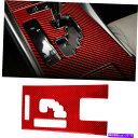 内装パーツ レクサスIS250 300 350 2006-12のための1x赤のカーボンギアシフトの内部カバーのトリム 1x Red Carbon Gear Sh...